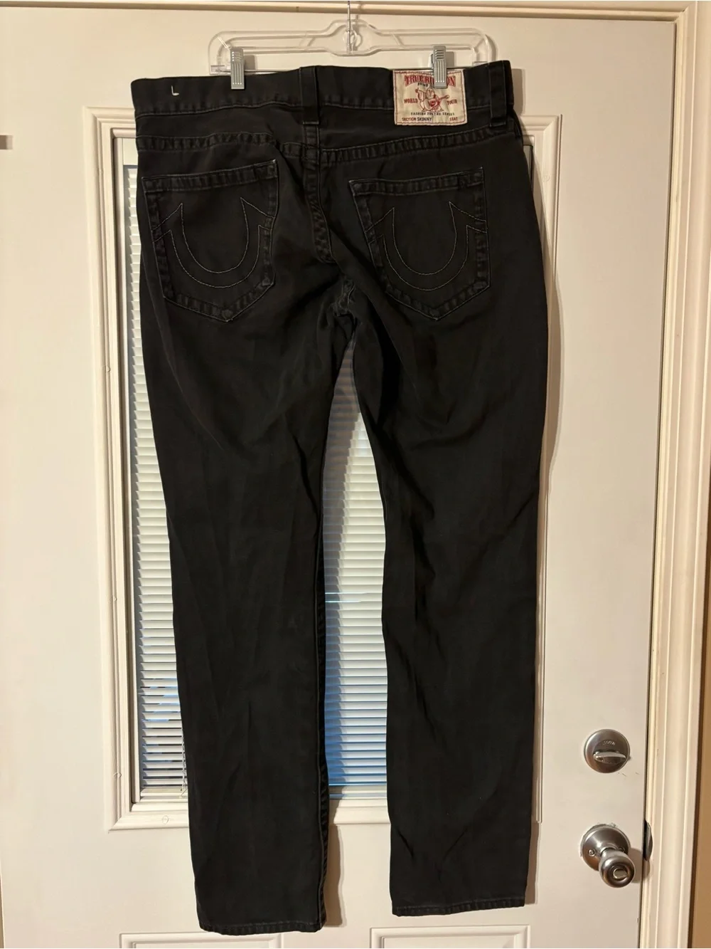 True Religion Men’s Black Straight Jeans